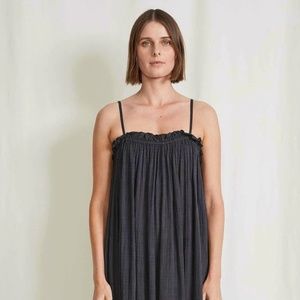 Apiece Apart Pina Spaghetti Maxi Color Charcoal Size Small BNWT